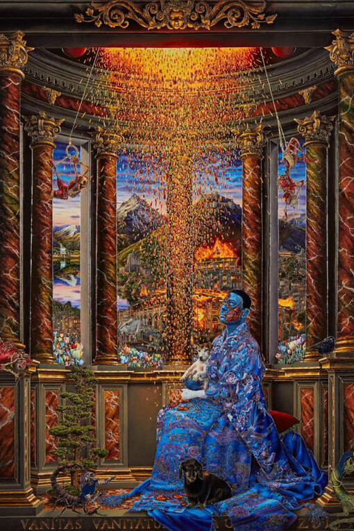 Kashmir Danaë (After Jan Gossaert), 2016-17
by Raqib Shaw
© the artist. Courtesy Raqib Shaw and White Cube