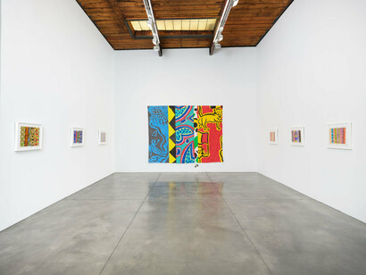 Kim MacConnel, Slice of life, exhibition view. Courtesy of Luhring Augustine Gallery