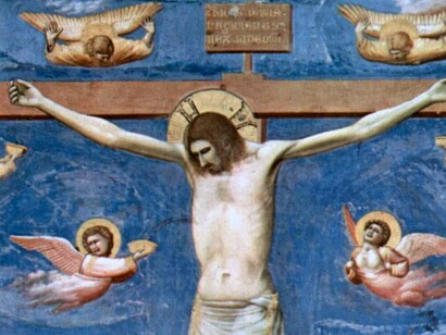 Semana Santa: Viernes Santo. Fresco de Giotto (detalle) que muestra la crucifixión de Cristo