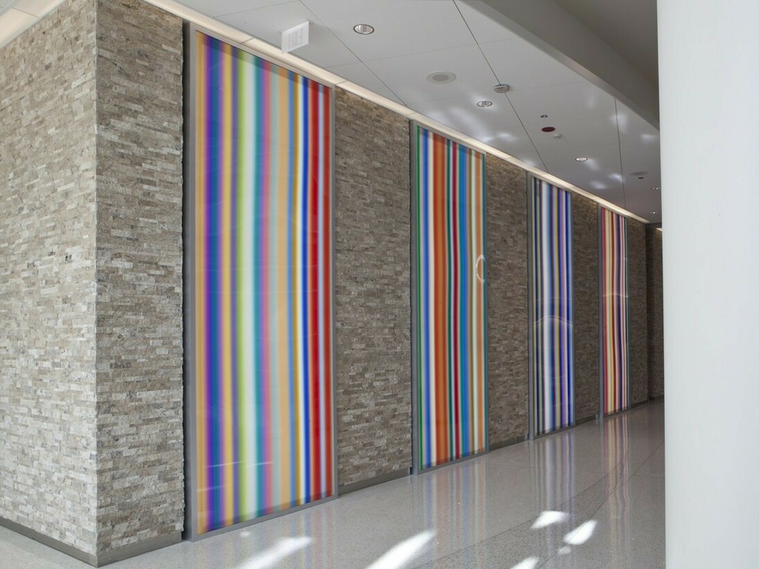 Walead Beshty RxArt Project for AIMMC, Exhibition view. Courtesy of RxArt