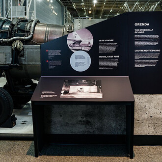 La guerre froide, vue d’exposition. Avec l’aimable autorisation d’Ingenium. Musée de l’aviation et de l’espace du Canada 