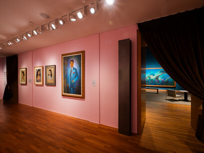 Diplomacy and desire. Basoeki Abdullah in Singapore, exhibition view. Courtesy of the National Gallery Singapore