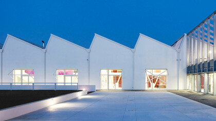 Vista externa del Centro de competencia de Bolonia, Italia