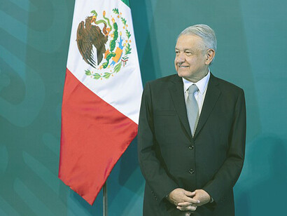 Andrés Manuel López Obrador, actual presidente de México, durante una conferencia de prensa