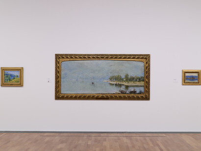 Ferdinand Hodler und Filippo Franzoni. Eine kiinstlerfreundschaft, ausstellungsansicht. Mit freundlicher genehmigung von MASI Lugano