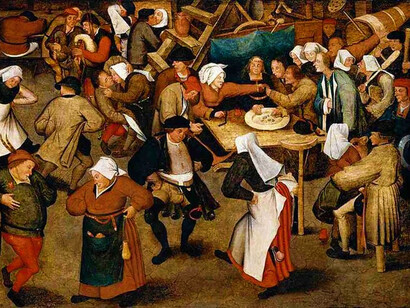 Pieter Bruegel el joven, El baile nupcial en un granero
