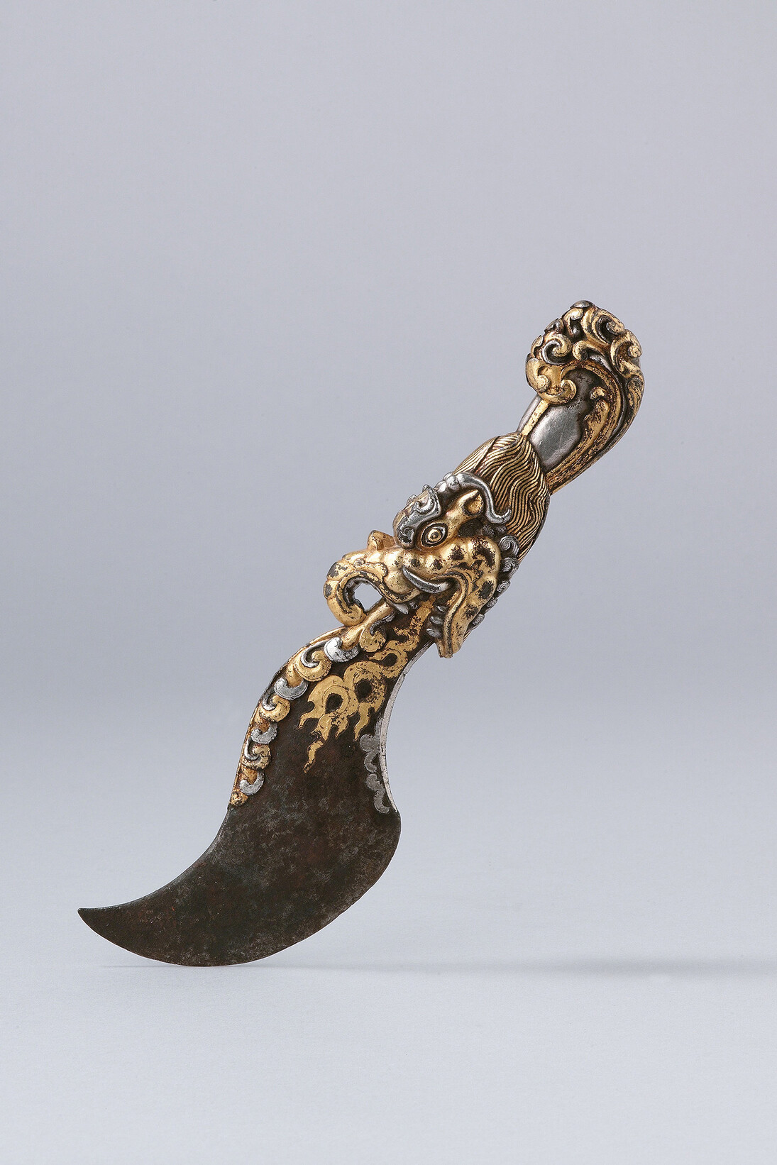 Ritual Knife (drigud), Iron damascened with gold and silver, 14th century, Tibet (c) Collection Anthony D'Offay courtesy Rossi & Rossi
