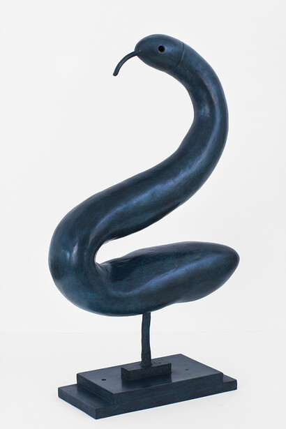 Thomas Campbell, Snake, 2014, Bronze, 15 x 27 x 6 inches, Edition 3/6