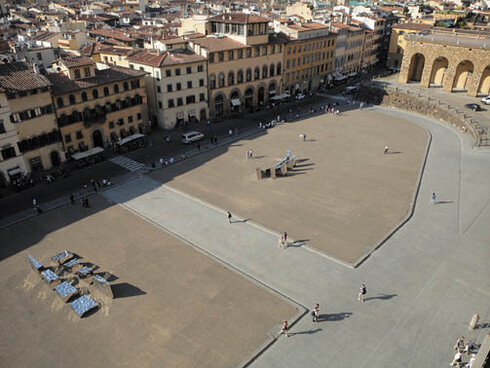 Infinito - Visione dall'alto - Piazza Pitti