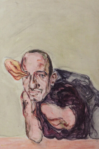 Marwan, Untitled, 1966, Watercolour on handmade paper