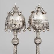 Torah finials, Georgia, Tbilisi, Surami community, 1880. Courtesy of the Cleveland Museum of Art