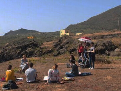 Sul set del film Forse è solo mal di mare, foto Irene Saccenti 