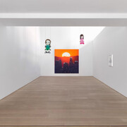 Sayre Gomez, Sim city, exhibition view. Courtesy of Xavier Hufkens