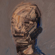 Nathan Oliveira, Head (detail). Courtesy of LewAllen Galleries 