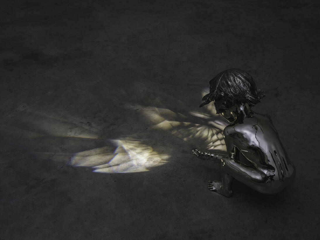 Eoin Mc Hugh, little Hans nightlight, 2014, nickel silver and lighting unit, edition of 2 + 1 AP, 49 x 44 x 41 cm / 19.3 x 17.3 x 16.1 in, image courtesy of the artist and Kerlin Gallery, Dublin