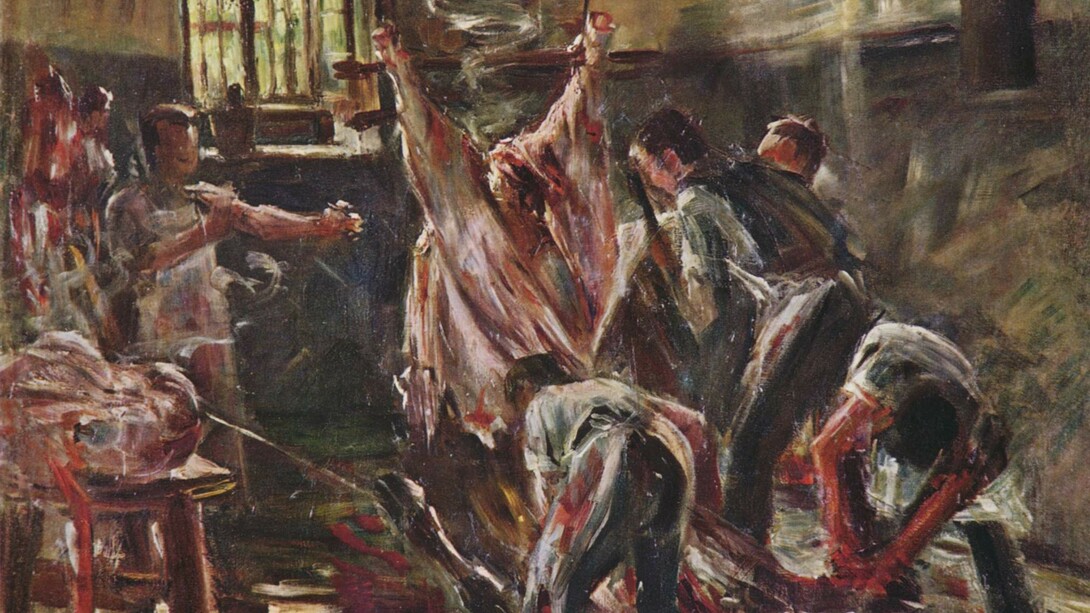 «En el matadero» (1893), Lovis Corinth