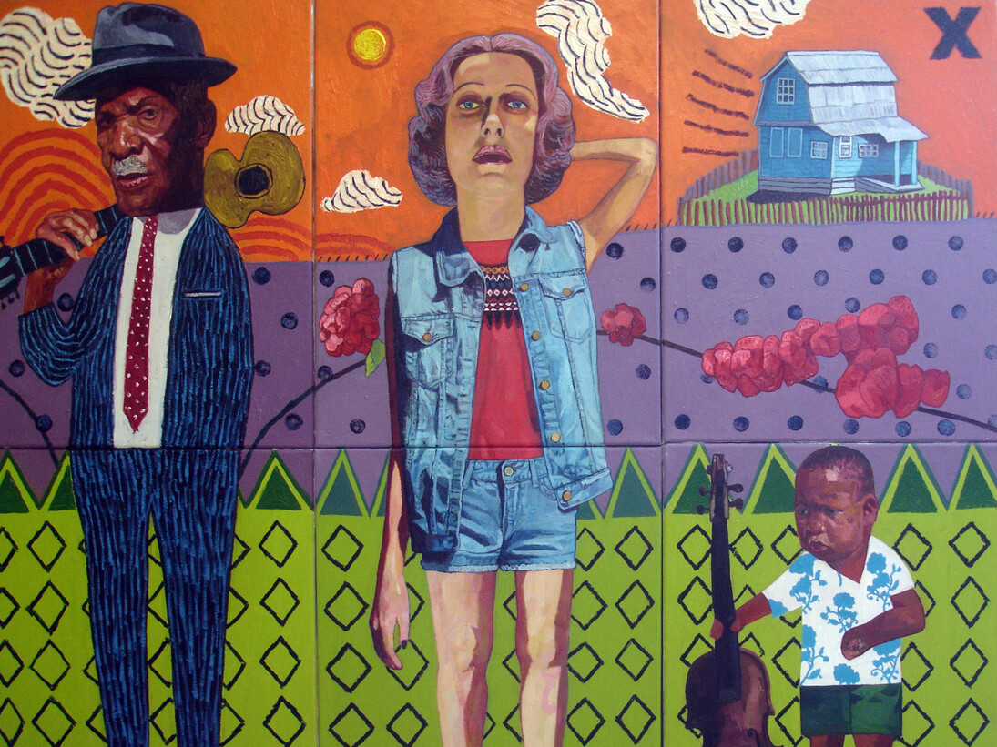 Grandpa's Garden, Oil on canvas, 2015, 80 x 90 cm