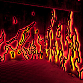 Los Carpinteros, 'Candela', 2013, Painted MDF, LED lights, Dimensions variable, Photo by Paco Gómez, Courtesy of Sean Kelly Gallery, New York, and Matadero de Madrid © Los Carpinteros