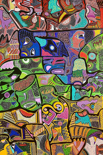 Thanasis Lalas, Πολυκατοικία ονείρων (detail). Courtesy of Alma Contemporary Art Gallery