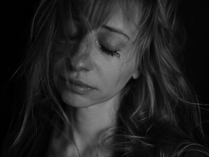 Woman tired of crying from shame