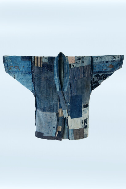 Kimono elaborado con la técnica «boro», Japón