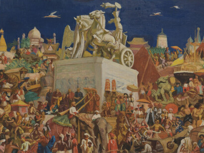 Wada Sanzo, Mandara for rousing asians, 1940. Courtesy of The National Museum of Modern Art