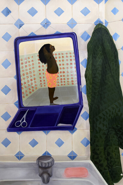 Pallavi Singh, The bather II, 2023. Courtesy of Sakshi Gallery