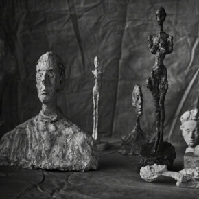 Peter Lindbergh, Alberto Giacometti, Group Of Nine, Zurich, 2016, 2016. Courtesy of Gagosian Gallery