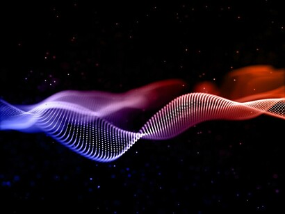 Futuristic, stylish audio waveforms, colorful sound waves, sensory map art, multi-sensory experiences, and abstract patterns and shapes come together to capture the essence of synesthesia-inspired visuals