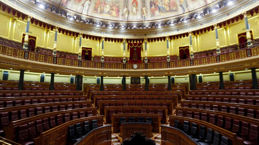 El Congreso de los Diputados vacío