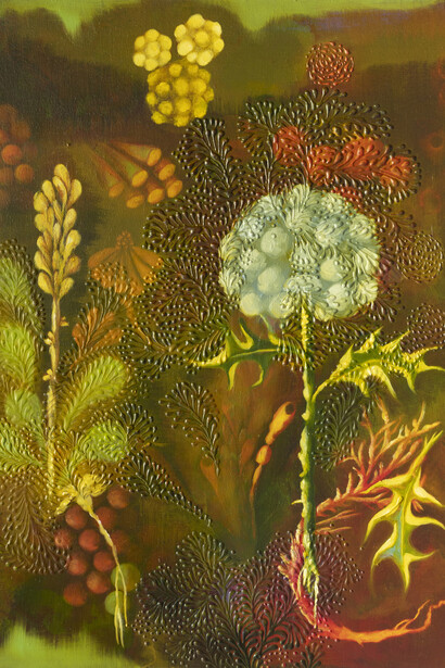 Jody Guralnick, Capitulum (detail), 2026. Courtesy of Nancy Hoffman Gallery