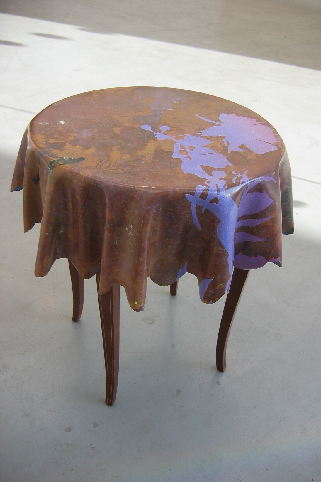 Nick Fox, Music Box, 2006, Sheet of Acrylic and ink, laid over musical table
