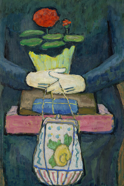 Gabriele Münter, Nach dem Einkauf, Nature morte dans le tramway, 1909. Avec l'aimable autorisation du Musée d'Art Moderne de Paris