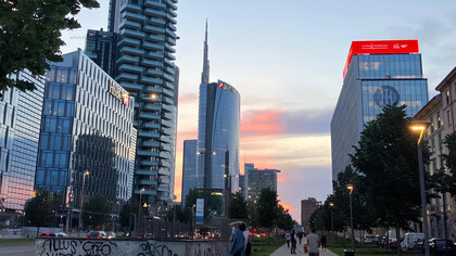 Skyline di Milano, Italia