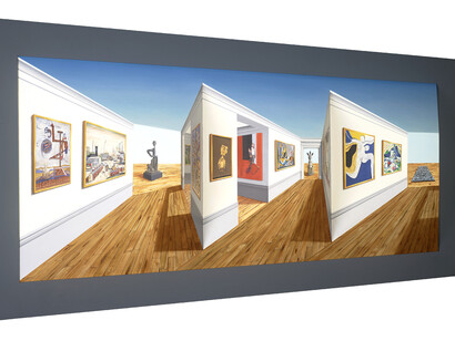 Patrick Hughes, The Scottish Museum of Modern Art. Courtesy of the artist and M.S. Rau Antiques