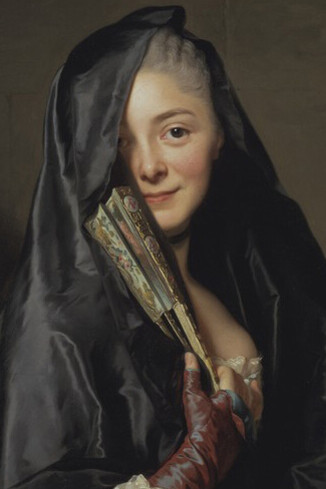 The Lady with a Fan, The Artist's Wife by Alexander Roslin