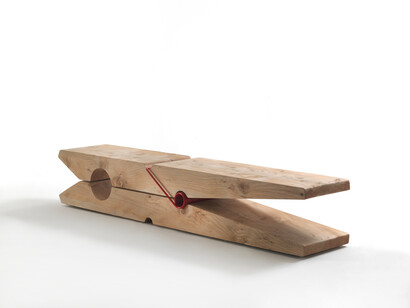 Baldessari e Baldessari, Panca Molletta per Riva 1920 in legno di cedro