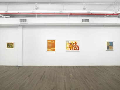 Corita Kent, Love and a butterfly, exhibition view. Courtesy of kaufmann repetto
