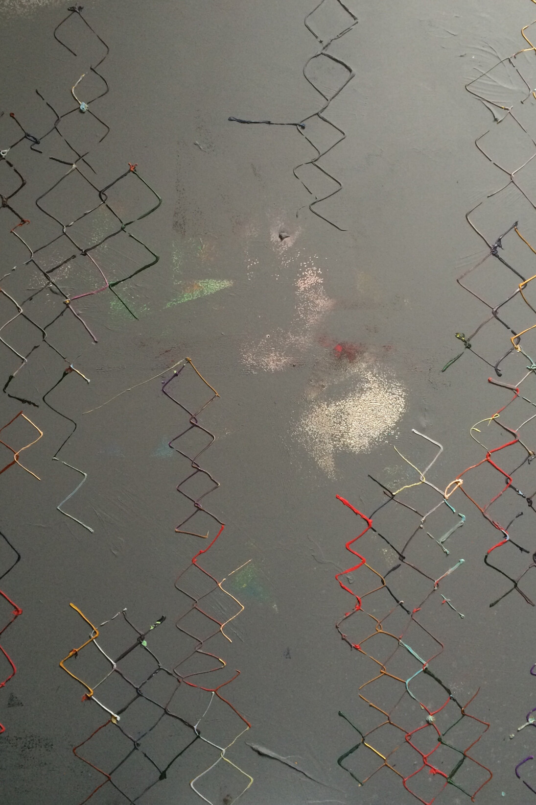 Brenna Youngblood, Untitled, 2014, Mixed media on canvas, 182,88 x 152,4 x 6,03 cm (72 x 60 x 2 3/8in.), Courtesy of the artist and Galerie Nathalie Obadia, Paris/Bruxelles