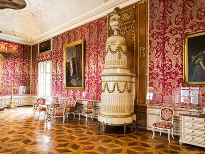 The state rooms of the Residenz, exhibition view. Courtesy of DomQuartier Museum