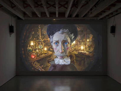 Rachel Maclean, The enchantment of reason, exhibition view. Courtesy of Josh Lilley Gallery