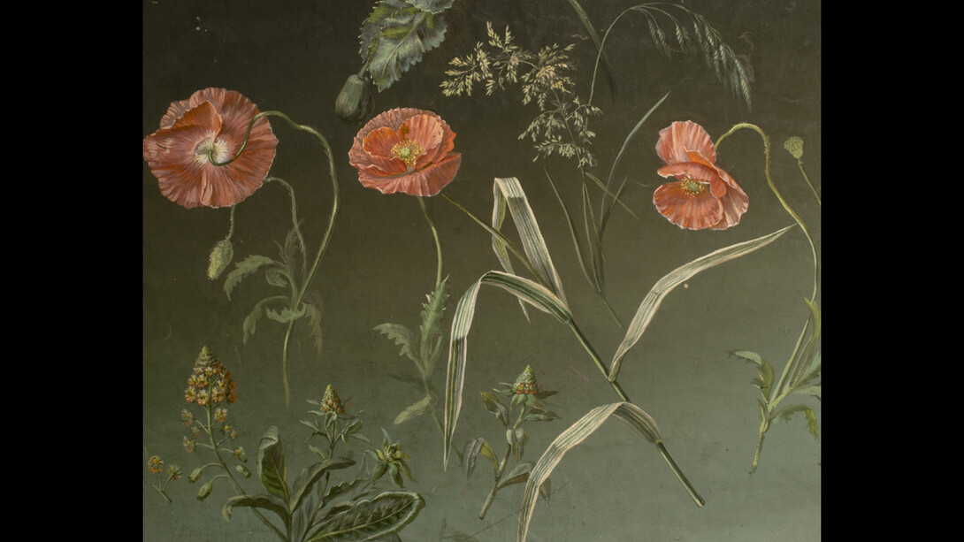 Paisaje y flores. Courtesy of Real Academia de Bellas Artes de San Fernando
