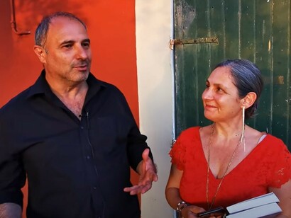 Franco Fracassi e Patrizia Boi al Casale di San Nicola 
