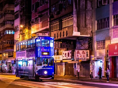 Taking the bus was an insight into life in Hong Kong