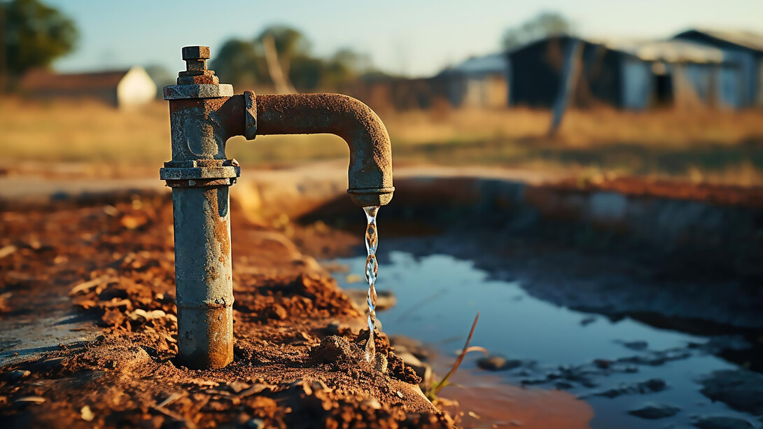 Amidst water scarcity and famine, little water trickles from the tap, leaving many parched and desperate for relief from thirst