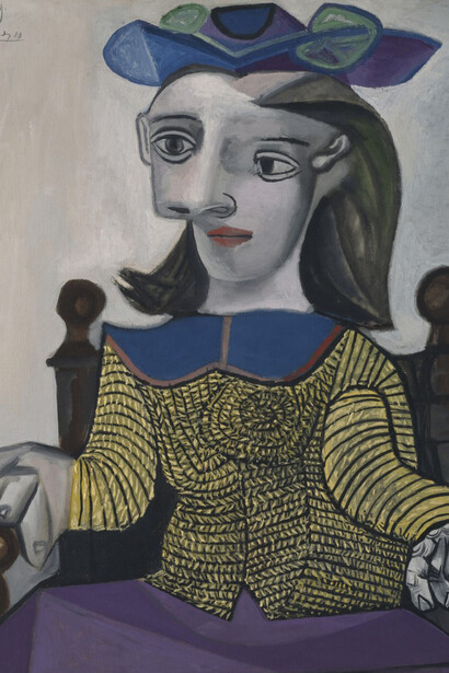 Pablo Picasso, The yellow sweater (detail), 1939. Courtesy of the Museum of Fine Arts