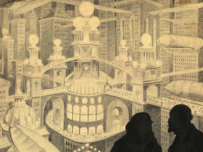 Winsor McCay, City of Philyorgo by night, dettaglio