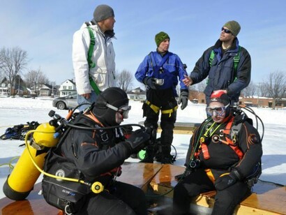 Véronique Bouton, Ice Diving