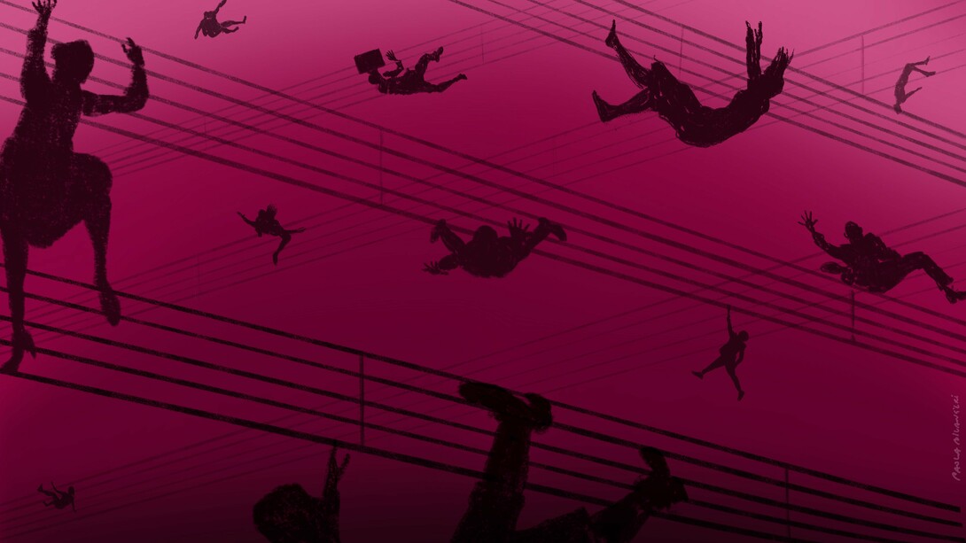 Tango: a sad thought that is danced, helping to find elegance even in the dark times © Illustration by Paola Bilancieri