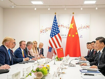 US President Donald J. Trump and Chinese president Xi Jinping engage in discussion over the World Health Organization’s role and response